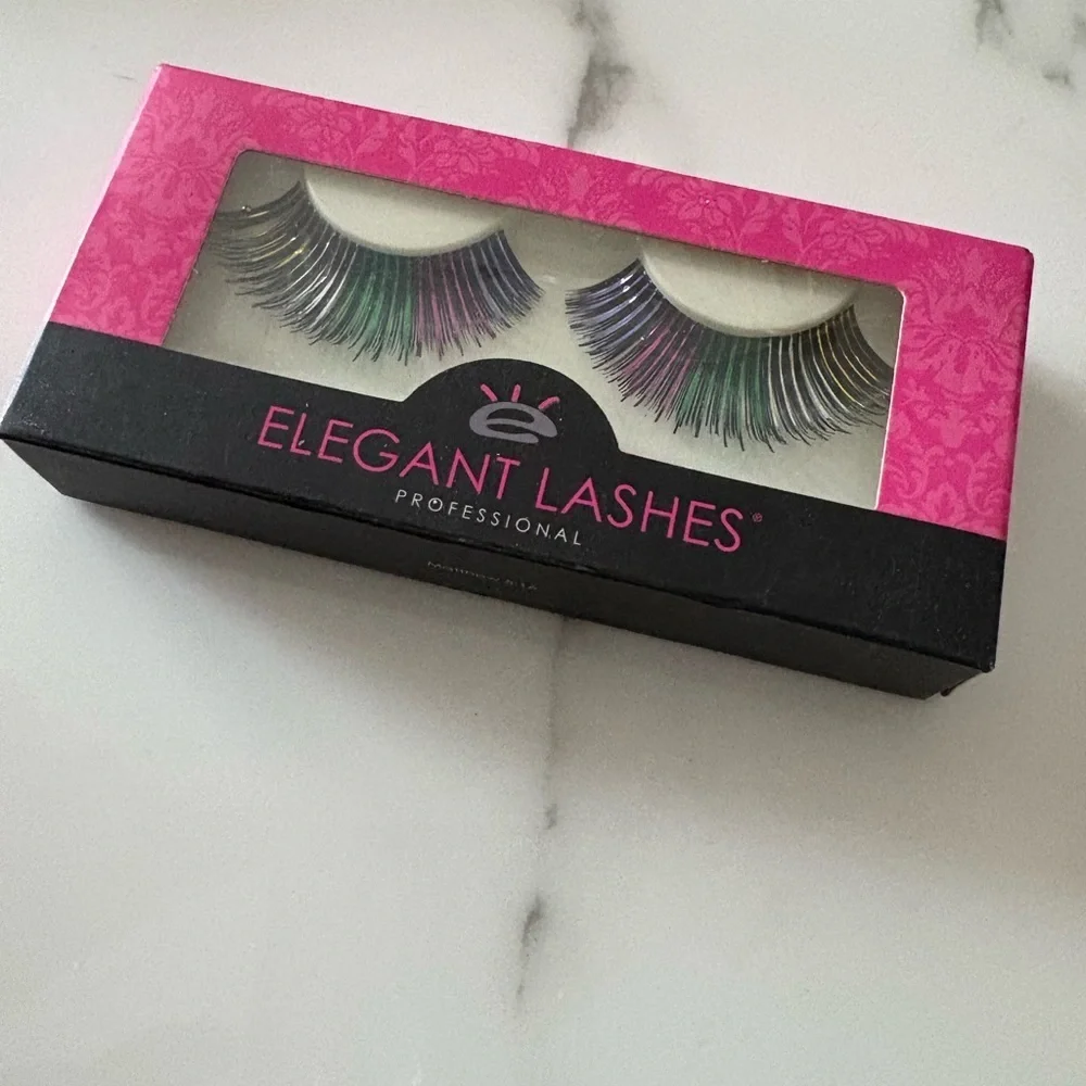 NIB Elegant Lashes Tinsel multi color